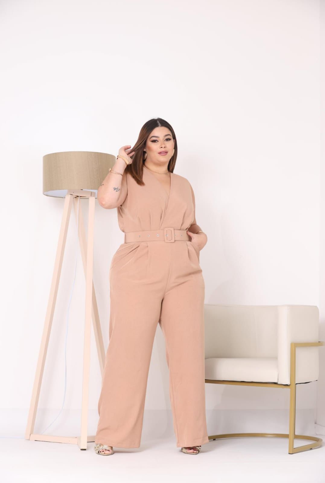 Macacão Regata Plus Size Feminino