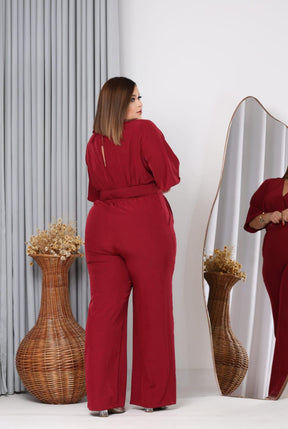 Macacão Manga Curta Plus Size Feminino