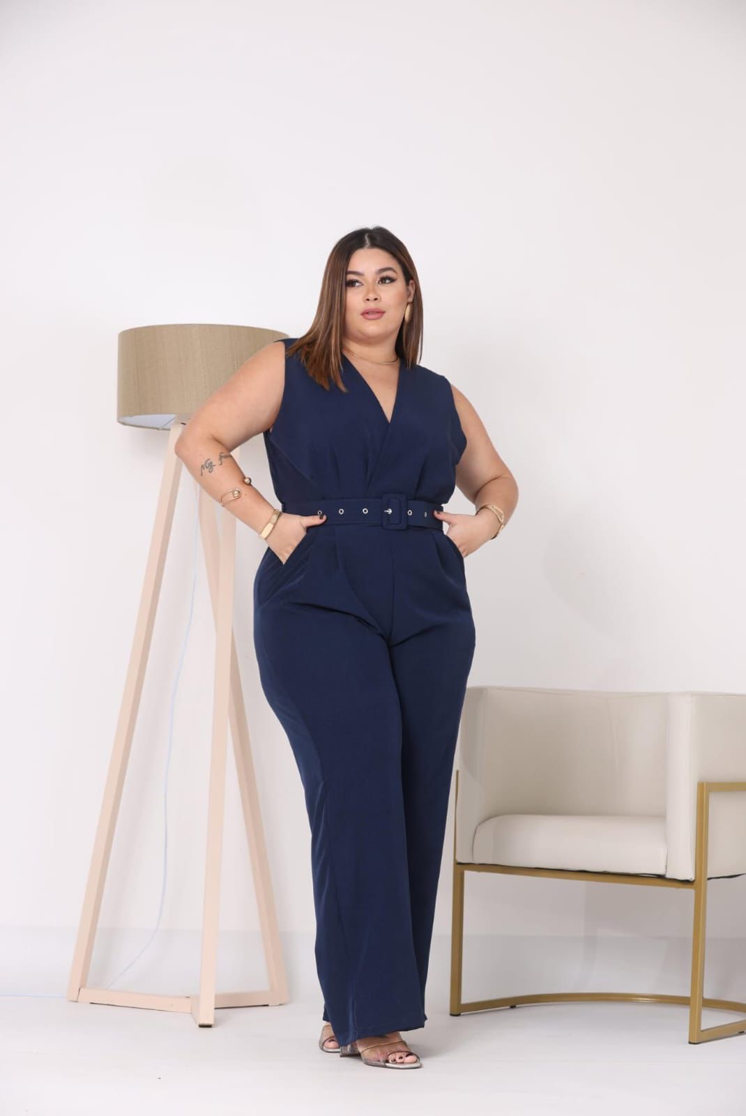 Macacão Regata Plus Size Feminino