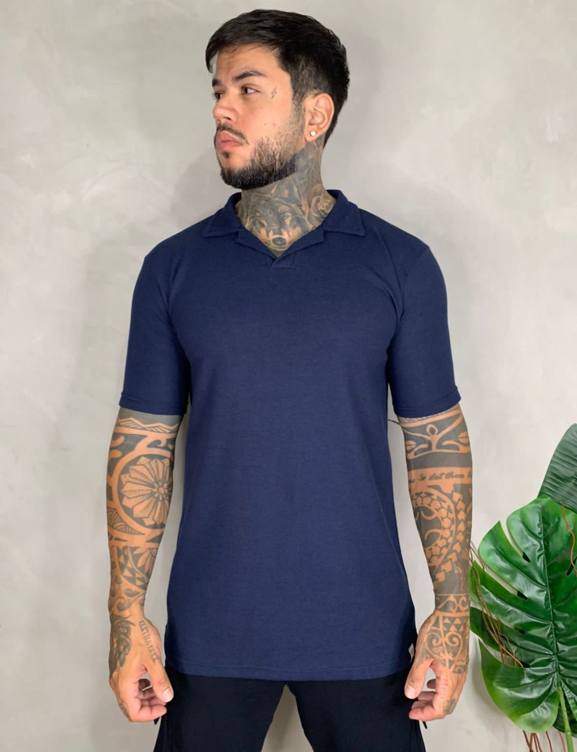 Camisa polo básica masculino