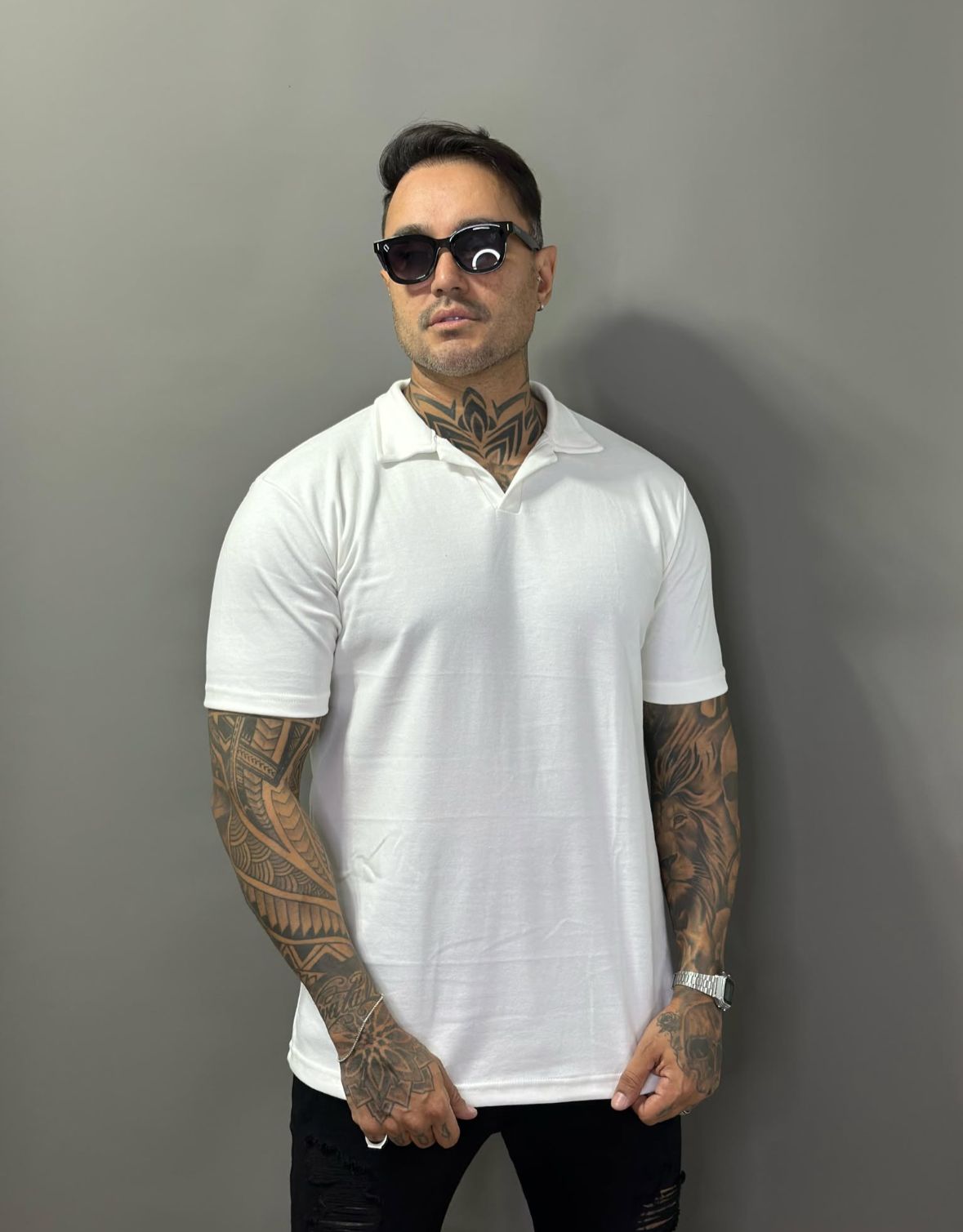 Camisa polo básica masculino