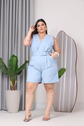 Macacão Regata Verão Plus Size Feminino