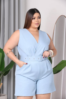 Macacão Regata Verão Plus Size Feminino