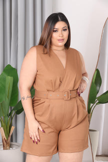 Macacão Regata Verão Plus Size Feminino