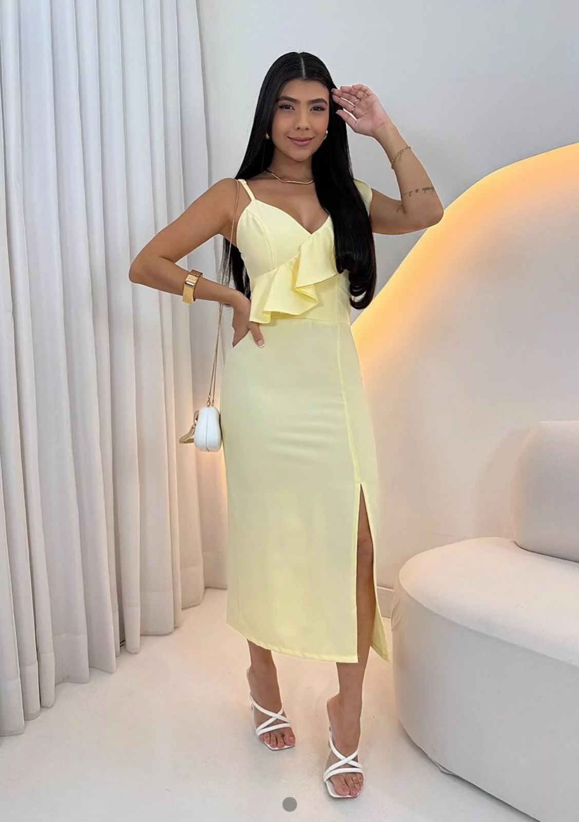 Vestido Luciana alfaiataria feminino